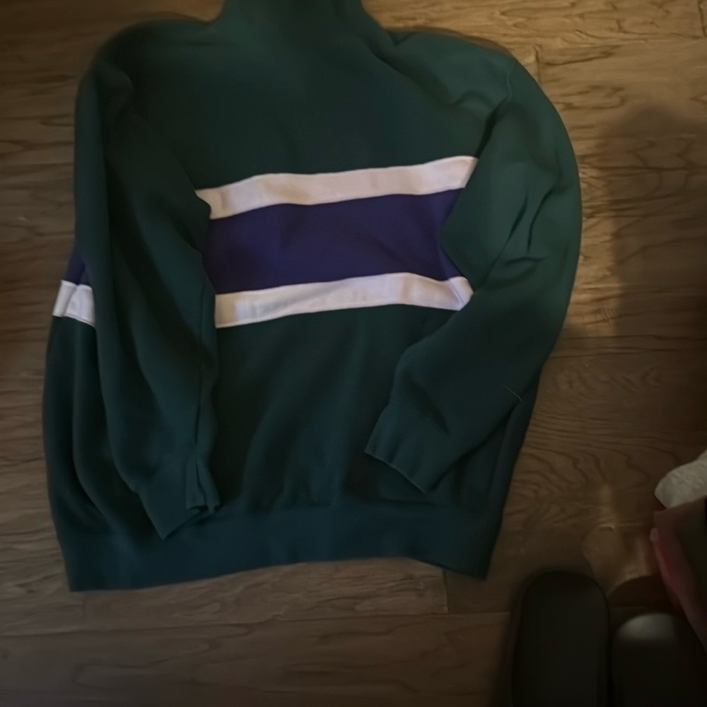 GAP Green and Purple Turtleneck Sweater